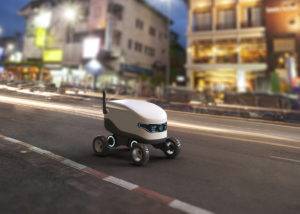 Robot Delivery Unit in motion
